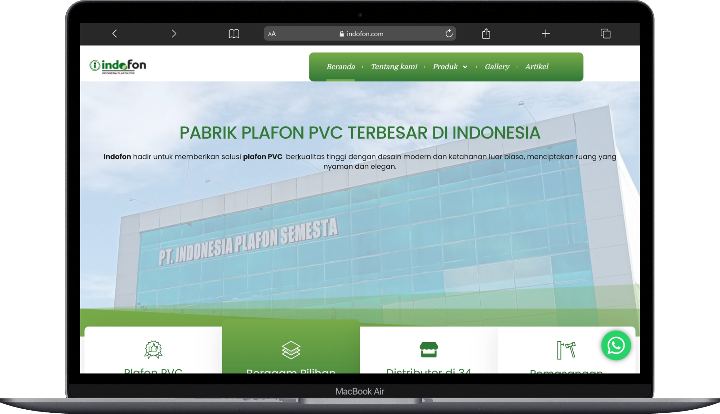 Indofon Plafon PVC