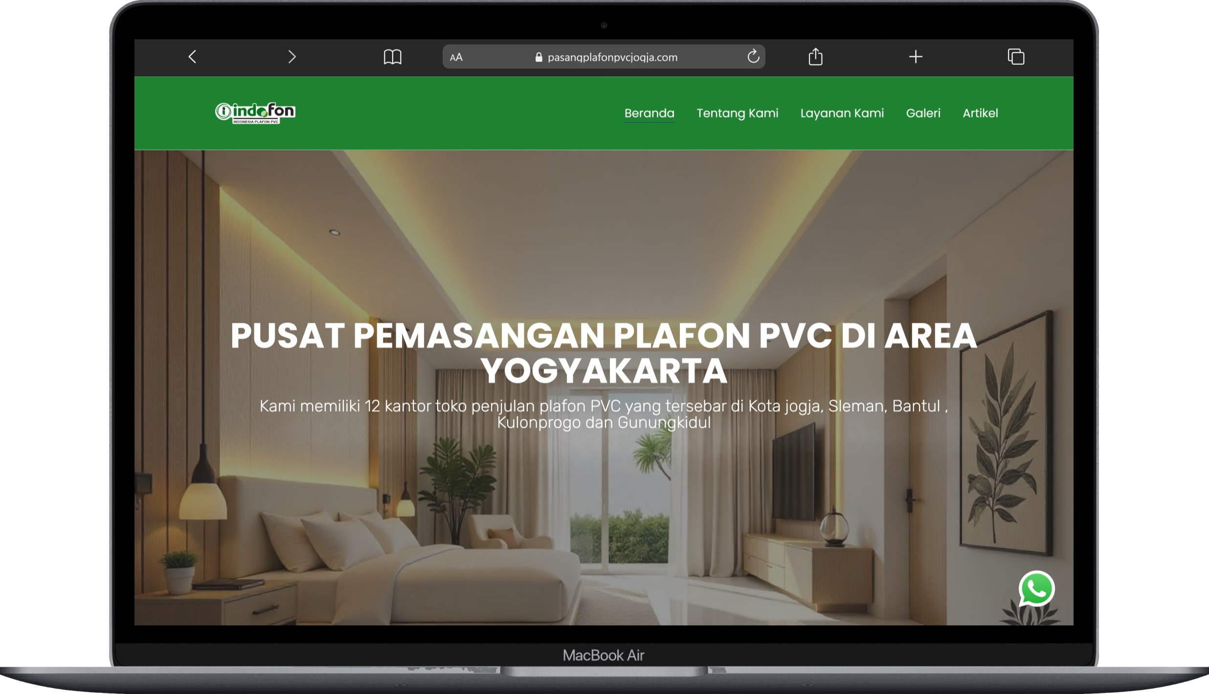 Pasang Plafon PVC Jogja